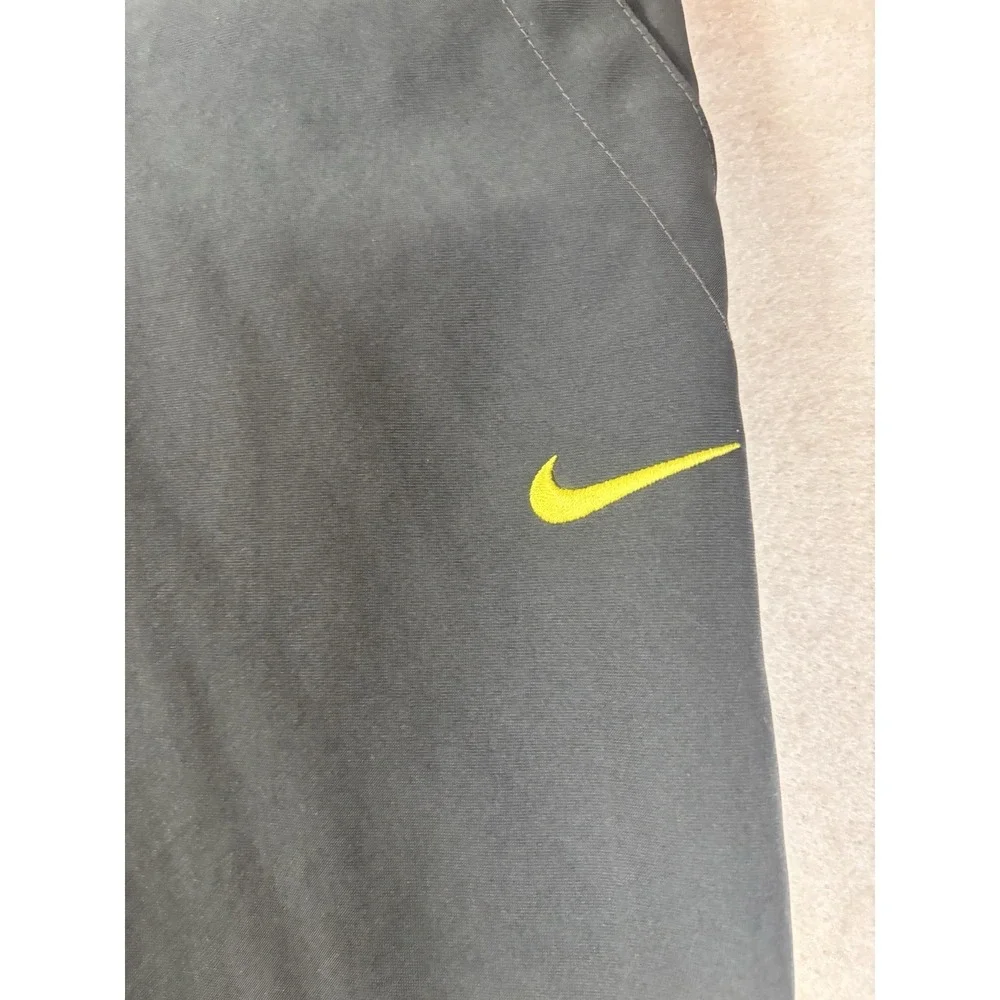 Nike Dri-Fit Joggers Men's Large‎ 32x30 Navy Yellow Ankle Zip Track Pants